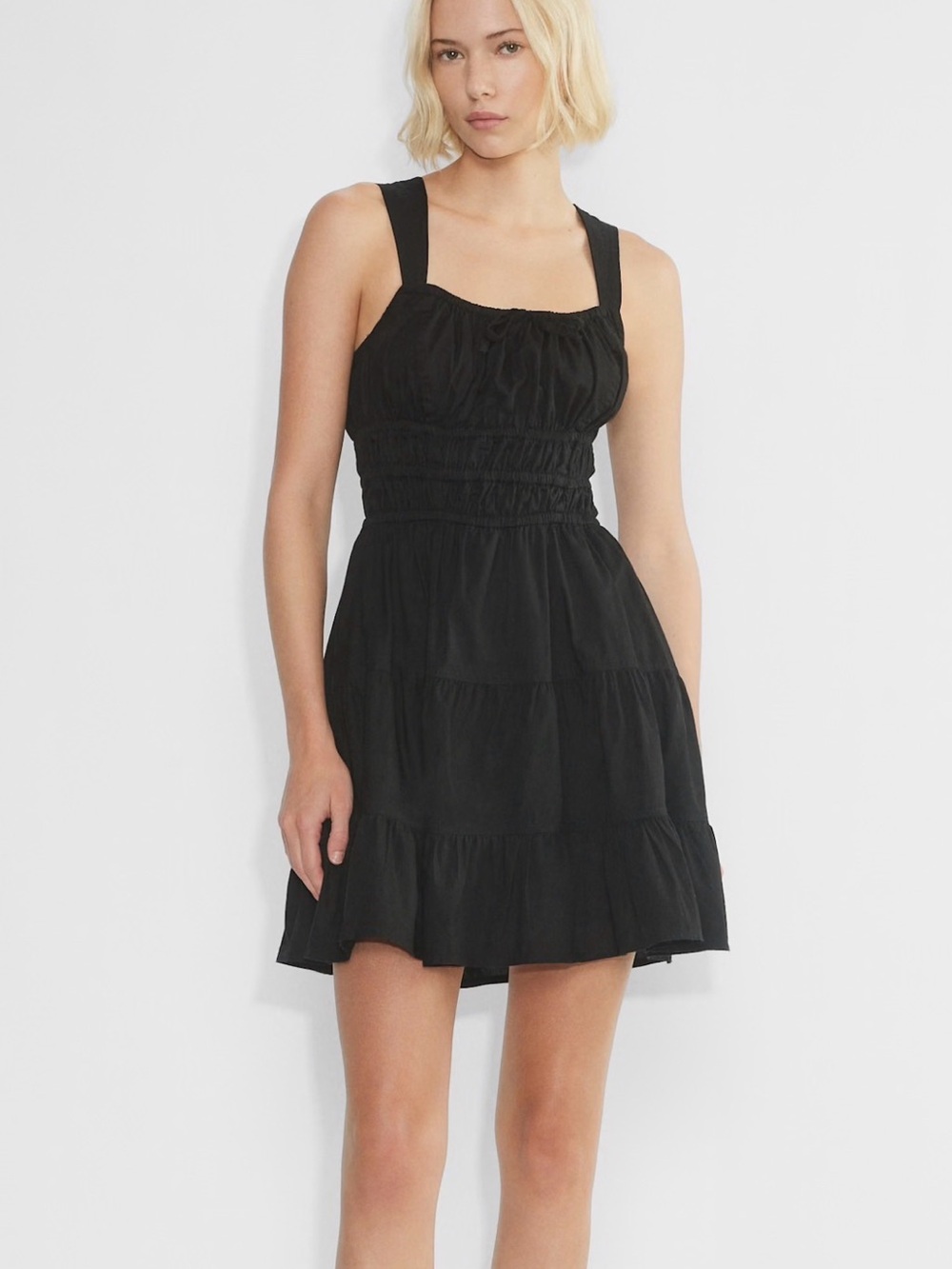 Aritzia Martine poplin mini dress